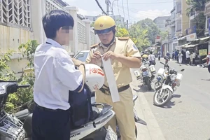 TP.HCM: Tăng cường xử lý học sinh vi phạm luật giao thông