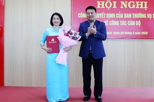 Bà Nguyễn Thị Ánh Lan làm Chủ tịch Liên đoàn Lao động tỉnh Quảng Ngãi