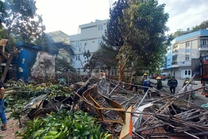 Đốt cỏ gây cháy lan, thiêu rụi kho chứa đồ ở TP Thủ Đức