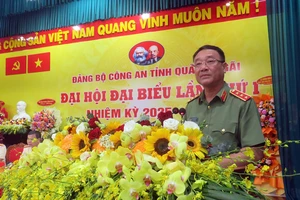 Thượng tướng Phạm Thế Tùng dự Đại hội Đảng bộ Công an tỉnh Quảng Ngãi