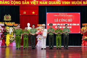 Đại tá Nguyễn Thành Long làm Phó Giám đốc Công an tỉnh Quảng Ngãi