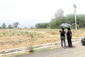Mua bán đất. Ảnh: QUANG HUY