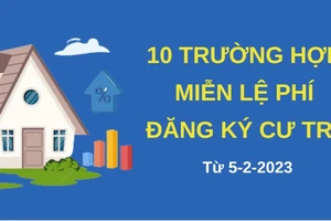 10 đối tượng được miễn lệ phí đăng ký thường trú, tạm trú từ 5-2-2023
