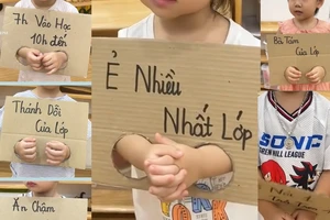 Phản cảm đoạn clip ‘còng tay học sinh mẫu giáo bằng bìa carton’