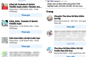 Khi mạng xã hội biến thành nơi giao dịch bất hợp pháp sổ BHXH