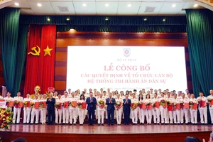 Bộ Tư pháp công bố về công tác tổ chức cán bộ hệ thống Thi hành án dân sự