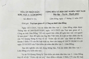 Tòa ra văn bản không chấp nhận luật sư gặp bị cáo đang bị tạm giam 