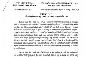 Toà án kêu gọi cựu giám đốc Sở Tài chính TP.HCM Đào Thị Hương Lan ra đầu thú 