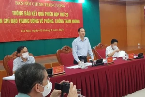 Ban Chỉ đạo Trung ương về Phòng chống tham nhũng lần đầu tiên họp báo