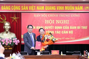 Ban Nội chính Trung ương được bổ sung một lãnh đạo