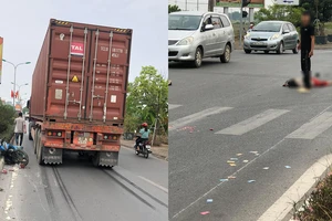 Hà Nội: 2 người tử vong sau va chạm với container