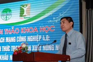 Phó bí thư Đăk Lăk Trần Quốc Cường trong một hội thảo hồi tháng 5-2019.