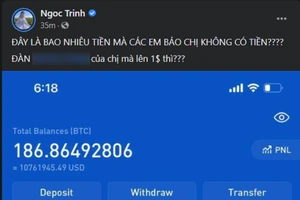 Sự thật về tiền ảo mà 'nữ hoàng nội y' Ngọc Trinh khoe