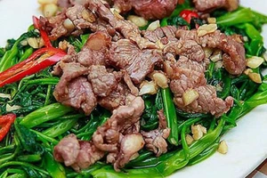 Ăn rau muống xào thịt bò có lợi ích ra sao?
