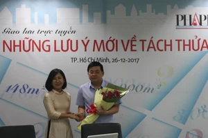Giao lưu trực tuyến 'Những lưu ý mới về tách thửa'