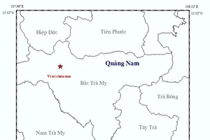 Liên tiếp động đất ở Bắc Trà My, Quảng Nam