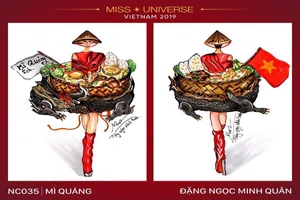 Chục ngàn 'haha' cho trang phục Miss Universe hình bàn thờ