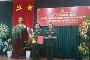 Tòa án Quân sự Quân khu 7 có chánh án mới