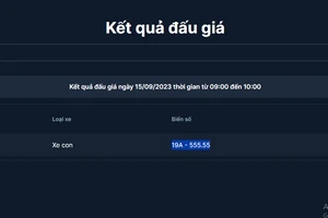 Đã tìm được chủ nhân biển số 19A-555.55 với giá gần 2,7 tỉ đồng