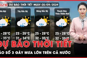 Dự báo thời tiết 5-9: Ảnh hưởng của bão số 3, nhiều khu vực trên cả nước có mưa lớn