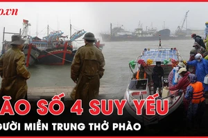 Người dân Miền Trung thở phào khi bão số 4 suy yếu thành áp thấp nhiệt đới