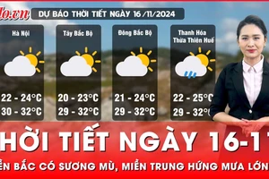 Thời tiết ngày 16-11: Sương mù bao phủ miền Bắc, miền Trung hứng mưa lớn