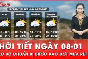 Thời tiết ngày 08-01: Bắc Bộ sắp bước vào đợt mưa ẩm kéo dài, Nam Bộ có mưa dông