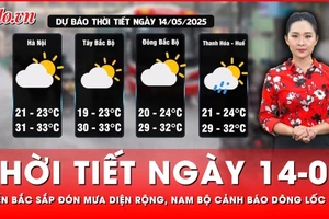 Thời tiết ngày 14-5: Miền Bắc sắp hứng đợt mưa dông diện rộng kéo dài nhiều ngày