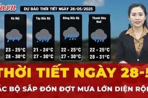 Thời tiết ngày 28-5: Bắc Bộ sắp đón đợt mưa lớn diện rộng, Trung Bộ và Nam Bộ mưa giông