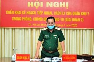 Trung tướng Võ Minh Lương, Ủy viên Trung ương Đảng, Tư lệnh Quân khu 7.Ảnh: VGP