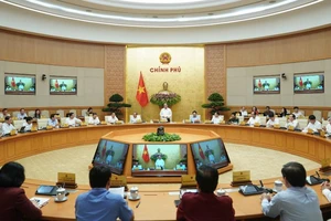 Toàn cảnh phiên họp thường kỳ của Chính phủ sáng 2-6. Ảnh: VGP