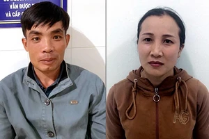 Nghi phạm Vương và Ly tại cơ quan điều tra. Ảnh: LQL