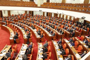 Các đại biểu dự Hội nghị Trung ương lần thứ 14. Ảnh: TTXVN