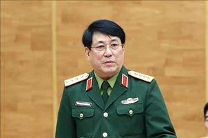 Đại tướng Lương Cường được giới thiệu ứng cử đại biểu Quốc hội khóa XV. Ảnh: TTXVN