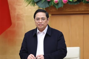 Thủ tướng Phạm Minh Chính phát biểu kết luận phiên họp Chính phủ chuyên đề tháng 11. Ảnh: TTXVN