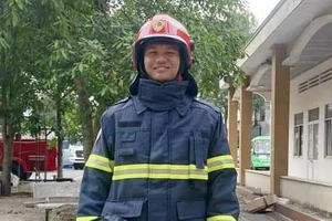 Trung úy Thái Ngô Hiếu được Bộ Công an thăng cấp hàm lên Đại úy