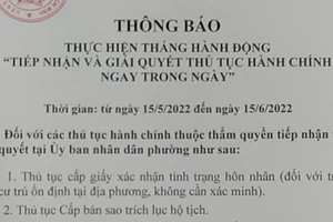 Những thủ tục giải quyết trong ngày tại phường Phước Long B, TP Thủ Đức