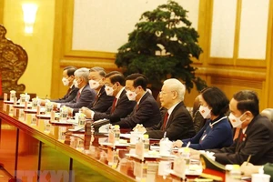 Tổng Bí thư Nguyễn Phú Trọng hội đàm với Tổng Bí thư, Chủ tịch Trung Quốc Tập Cận Bình