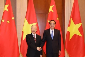 Tổng Bí thư Nguyễn Phú Trọng hội kiến Thủ tướng Trung Quốc Lý Khắc Cường