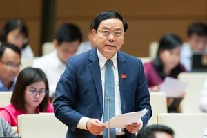 Đại biểu Hoàng Đức Thắng, đoàn Quảng Trị. Ảnh: QH