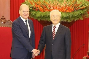 Tổng Bí thư Nguyễn Phú Trọng tiếp Thủ tướng Đức Olaf Scholz 