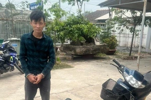 Lê Trọng Nhân cùng tang vật