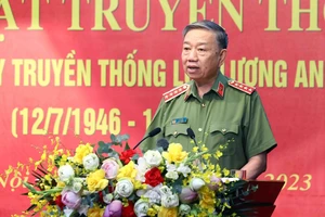 Đại tướng Tô Lâm: Xây dựng lực lượng An ninh Nhân dân xứng đáng là 'bảo kiếm' của Đảng