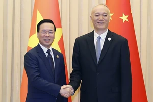 Chủ tịch nước Võ Văn Thưởng hội kiến Bí thư Ban Bí thư Đảng Cộng sản Trung Quốc Thái Kỳ