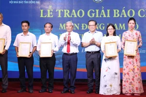 Trao giải 22 tác phẩm đoạt Giải báo chí miền Đông Nam Bộ