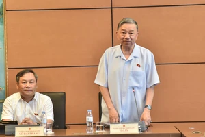 Chủ tịch nước Tô Lâm phát biểu tại phiên thảo luận tại tổ chiều 24-5.