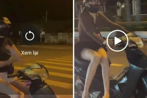 Cô gái buông 2 tay lái xe rồi đăng clip lên mạng xã hội bị công an xử phạt