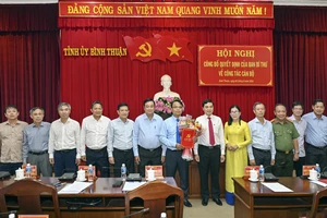 Thông báo phân công nhiệm vụ các Ủy viên Ban Thường vụ Tỉnh ủy Bình Thuận