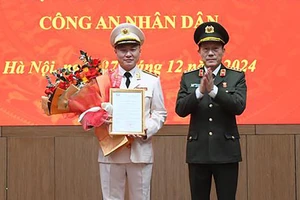 Thứ trưởng Bộ Công an Nguyễn Ngọc Lâm được thăng hàm Trung tướng