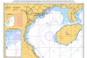 Việt Nam lưu chiểu tại Liên hợp quốc hải đồ và tọa độ đường cơ sở ở Vịnh Bắc Bộ